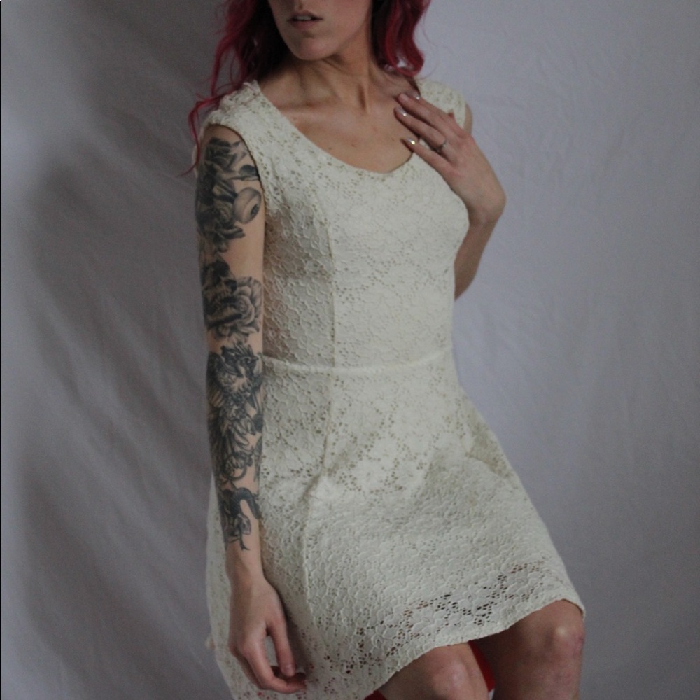 White Lace Summer Dress